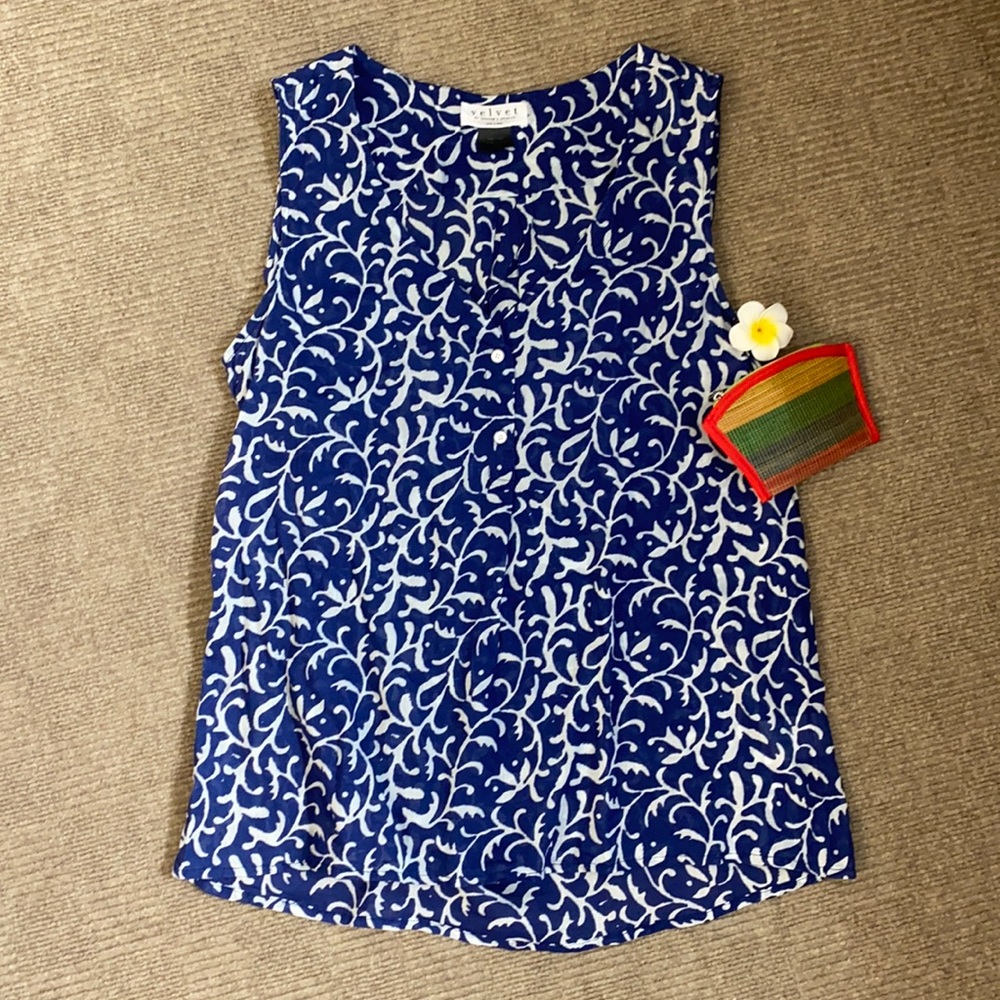 Anthropologie Velvet Graham & Spencer Cotton Top XS